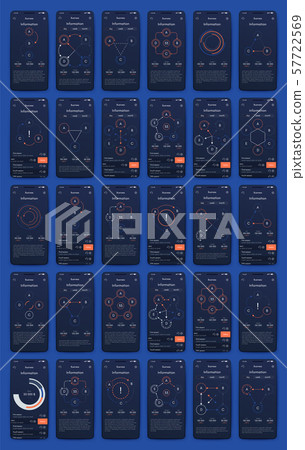 Different UI, UX, GUI screens and flat web... - Stock Illustration ...