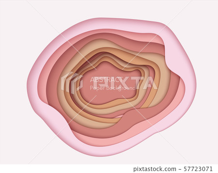 Abstract 3d background with papercut shapes. Paper design, vector creative trendy illustration. 57723071