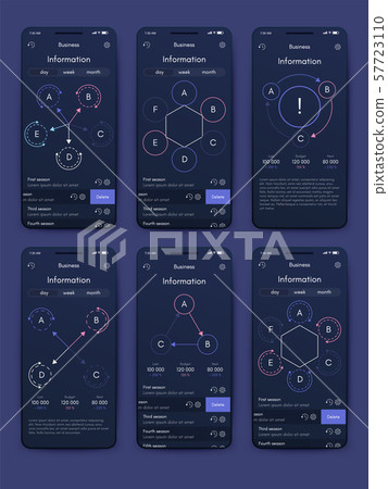 Different UI, UX, GUI screens and flat web icons for mobile apps Different UI, UX, GUI screens and flat web icons for mobile apps 57723110