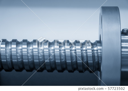 close up scene of  lead ball screw parts. 57723502
