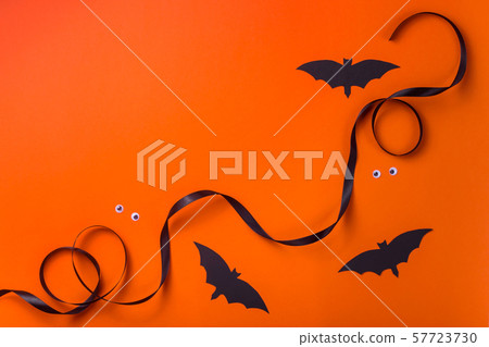 Black halloween characters and accessories on a 57723730