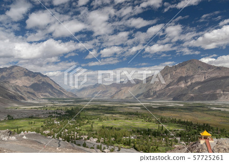 View of Nubra Valley from Diskit Monastery, Ladakh, India 57725261