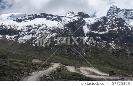 Long winding roads to Zero Point, Sikkim, India Long winding roads to Zero Point, Sikkim, India 57725309