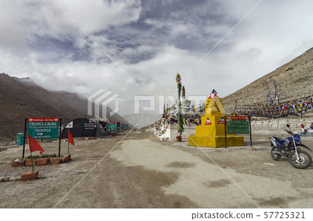 Chang La high mountain pass in Ladakh, Jammu and Kashmir, India 57725321