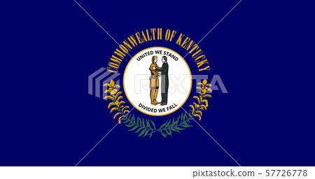 Flag of the USA State of Kentucky, vector 57726778