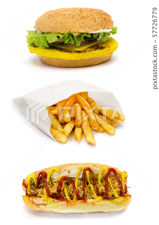 Set of street food images. Set of street food images. 57726779