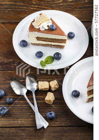 chocolate cake in a plate 57727562