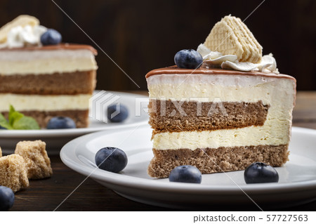 coffee cake in a plate 57727563