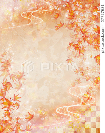 Autumn leaves, watercolor style, glittering Japanese autumn background Autumn leaves, watercolor style, glittering Japanese autumn background 57727681