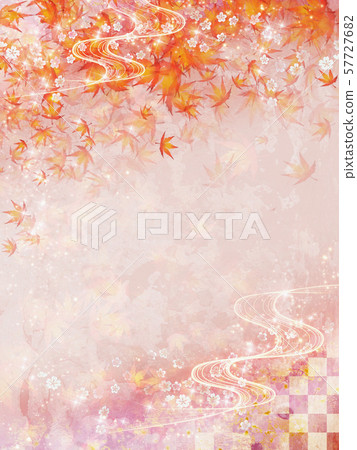 Autumn leaves, watercolor style, glittering Japanese autumn background Autumn leaves, watercolor style, glittering Japanese autumn background 57727682
