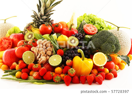 Fresh vegetables and fruits 57728397