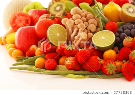 Fresh vegetables and fruits 57728398