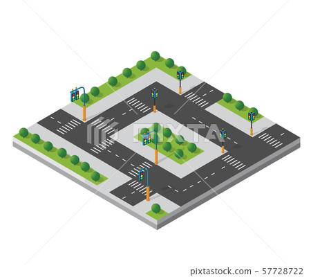 Isometric 3d module block Isometric 3d module block 57728722