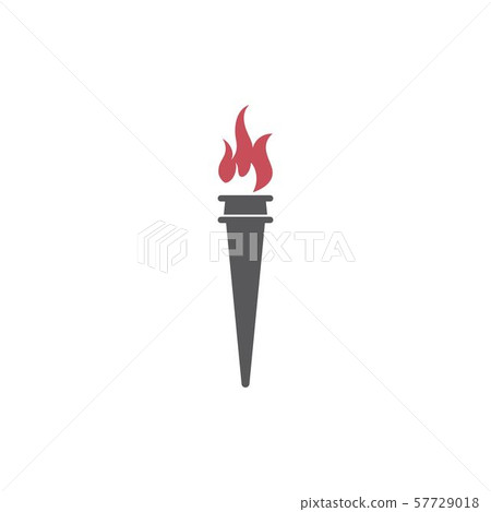 Torch vector icon illustration design 57729018