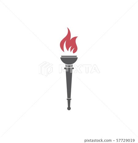 Torch vector icon illustration design 57729019