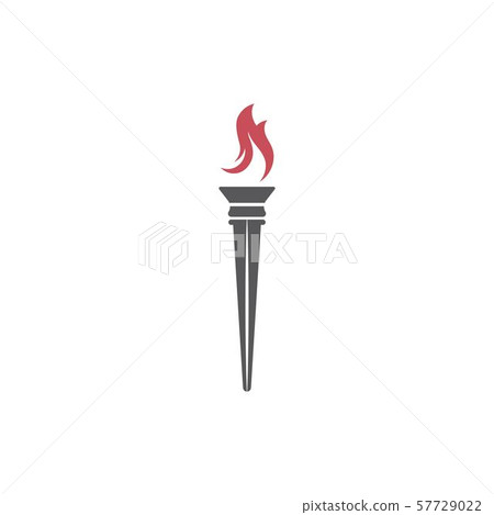 Torch vector icon illustration design 57729022