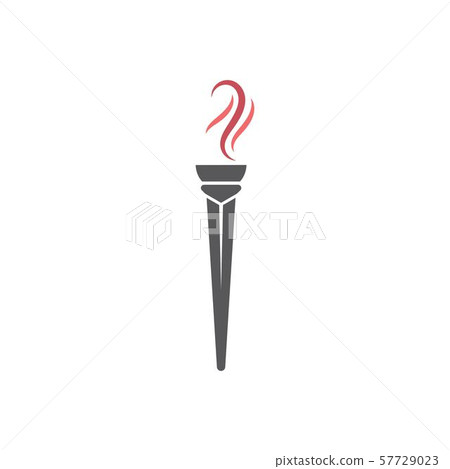 Torch vector icon illustration design Torch vector icon illustration design 57729023