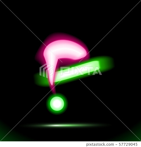Hat Santa Claus Pink vector icon Neon lamp. Cap Hat Santa Claus Pink vector icon Neon lamp. Cap 57729045