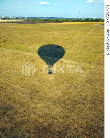 balloon shadow on earth. Stock photo balloon shadow on earth. Stock photo 57729471