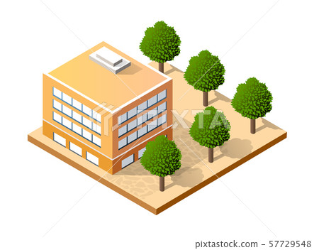 Isometric house urban 57729548