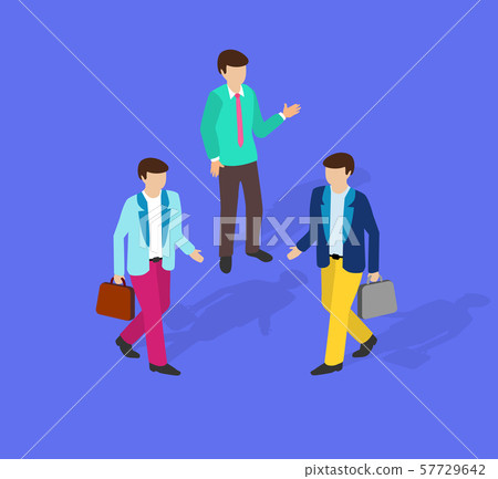 Isometric people business 57729642