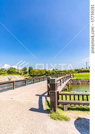 Summer in Hokkaido Hakodate Special Historic Site Goryokaku Site Ichinobashi 57730191