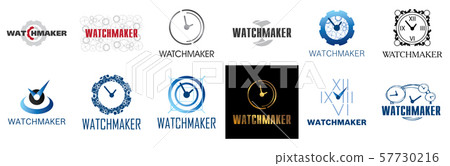 Vector logo for watchmaker and watch repair Vector logo for watchmaker and watch repair 57730216