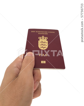 Danish Passport isolated on the white background Danish Passport isolated on the white background 57730733