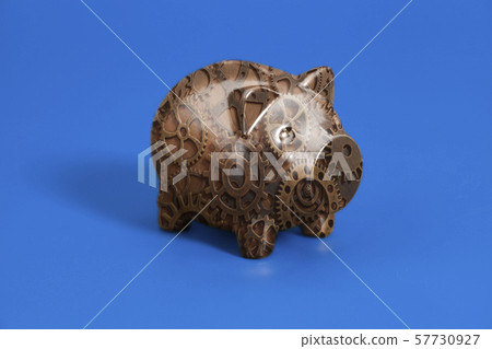 Piggy bank with Gears 57730927
