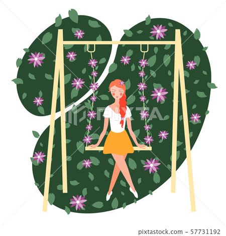 Flower Girl Flat Composition  57731192