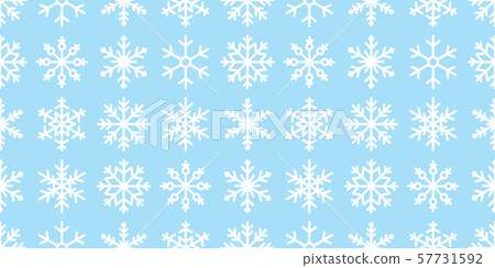 Snowflake seamless pattern vector Christmas snow Xmas Santa Claus scarf isolated wallpaper tile background illustration gift wrapping paper blue design 57731592