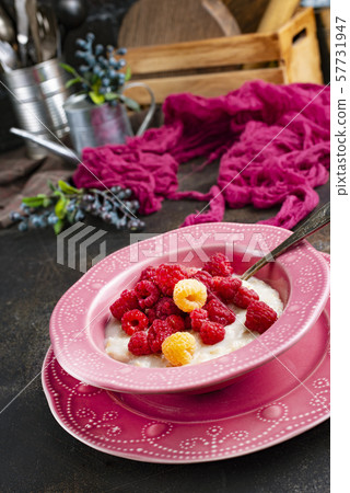 oat flakes with berries oat flakes with berries 57731947