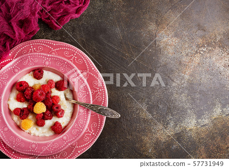oat flakes with berries oat flakes with berries 57731949