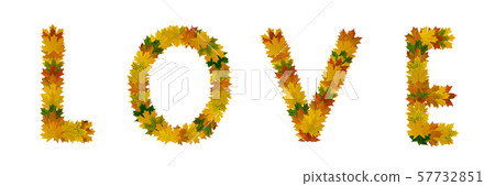 Phrase Love of yellow, green and orange maple Phrase Love of yellow, green and orange maple 57732851