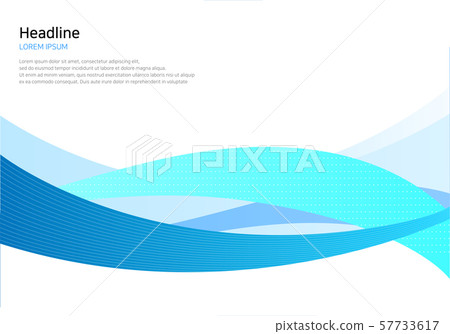 Business Background-Blue Curves 57733617