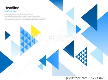 Business background-blue triangle 57733620