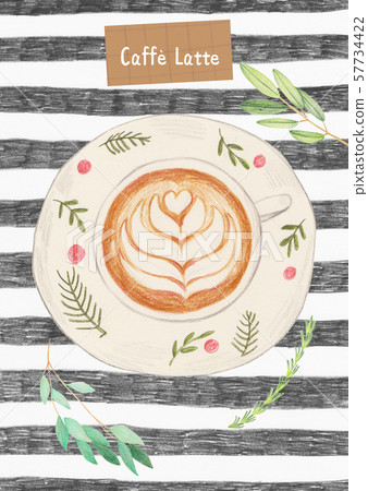Colored pencil illustrations-cafe rajan Colored pencil illustrations-cafe rajan 57734422