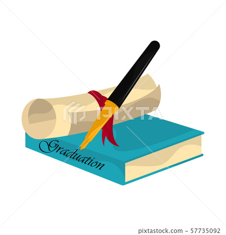 Graduation objects illustration Graduation objects illustration 57735092