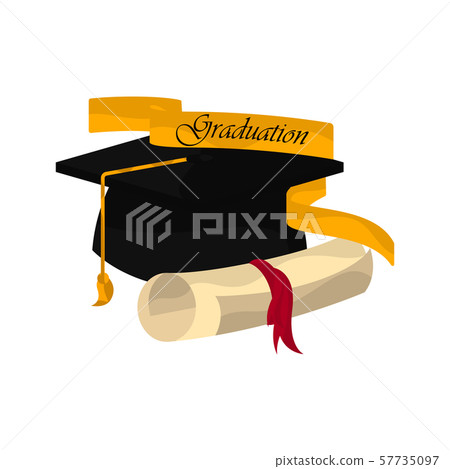 Graduation objects illustration 57735097