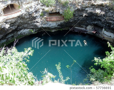 Cenote of Yucatan Peninsula Cenote of Yucatan Peninsula 57736691