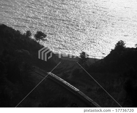 DL car scenery distant view monochrome DL car scenery distant view monochrome 57736720