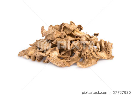 dried ginger isolated on white background dried ginger isolated on white background 57737920