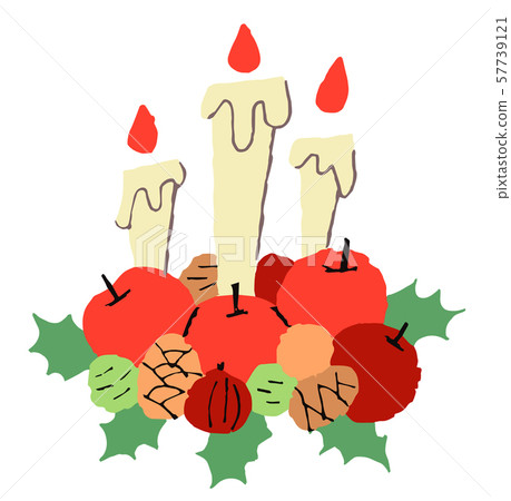 Christmas candle 57739121