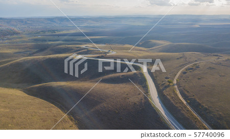 Mountain road in Chechen Republic, North Caucasus, Russia 57740096