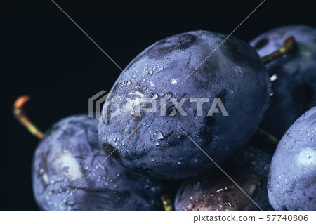 Close up beautiful fresh plums background. Macro Close up beautiful fresh plums background. Macro 57740806