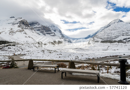 Athabasca Glacier in winter at Jasper National Athabasca Glacier in winter at Jasper National 57741120