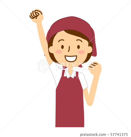 Apron triangle width polo shirt female bob hair dark red white Apron triangle width polo shirt female bob hair dark red white 57741375