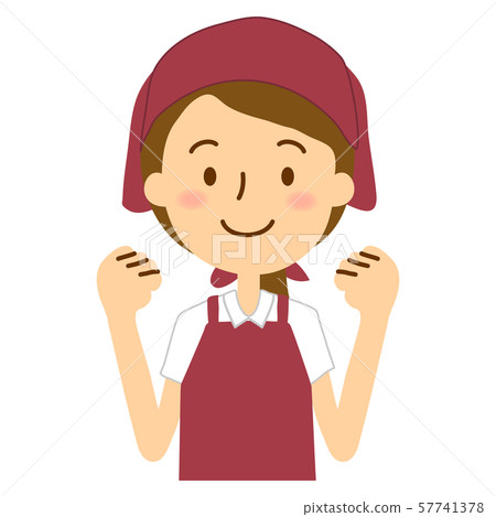 Apron triangle width polo shirt woman long hair dark red white Apron triangle width polo shirt woman long hair dark red white 57741378