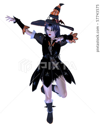 3d halloween witch 3d halloween witch 57743575