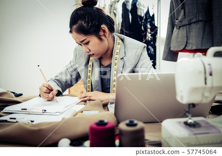 Business Asian fashion designer have no idea when 57745064